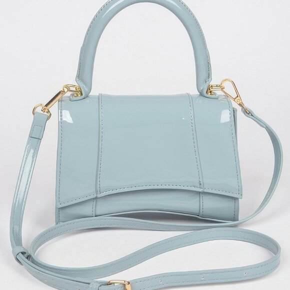 Enamel Top Handle Bag - Picture 1 of 6